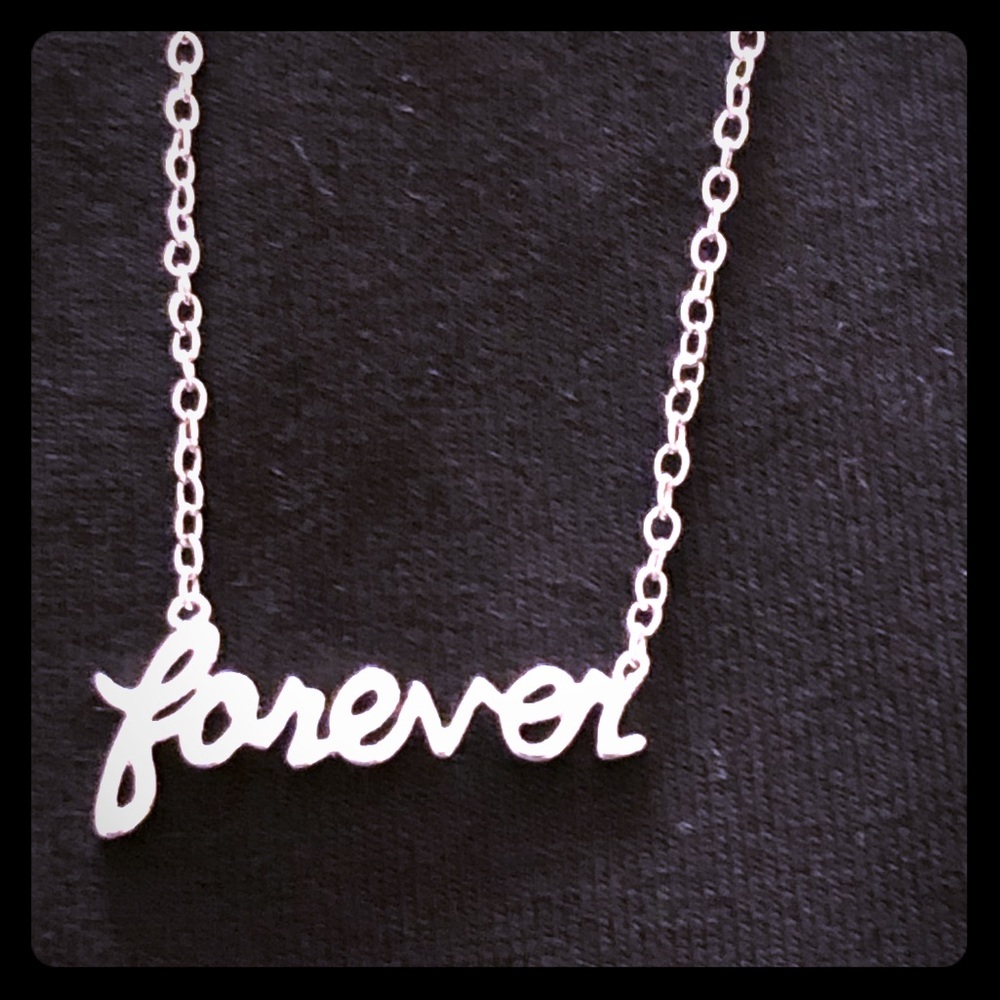 Ariella Collection silver “forever” Necklace